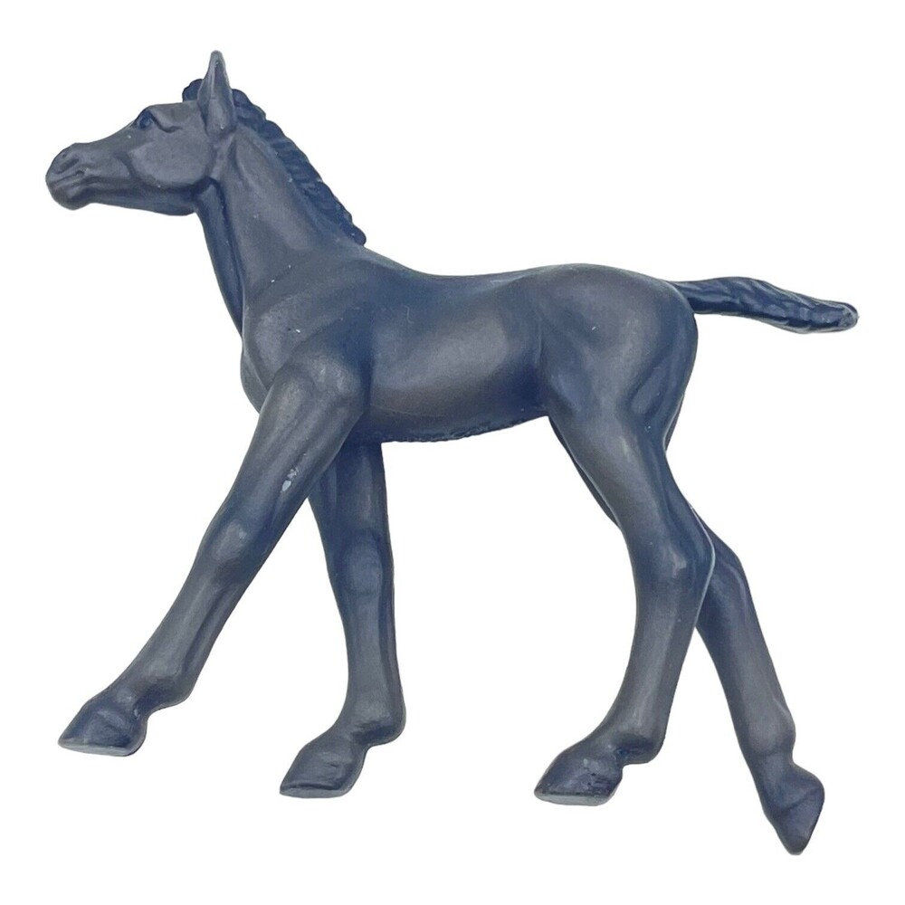 2004 Safari Ltd Miami 4" Black WS Arabian  Horse Pony Animal Figure VG